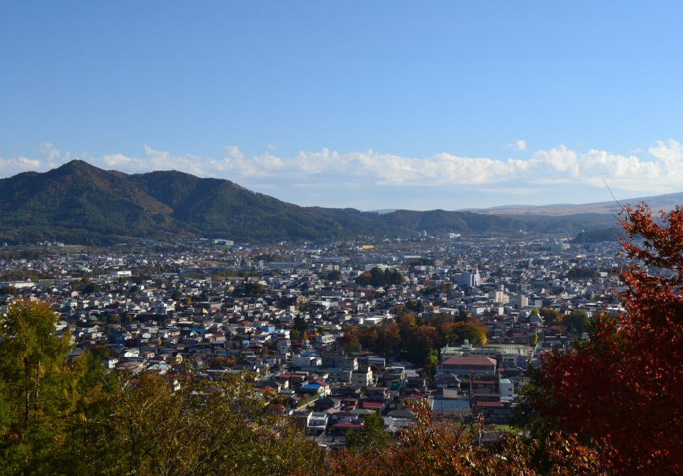 富士吉田市の風景